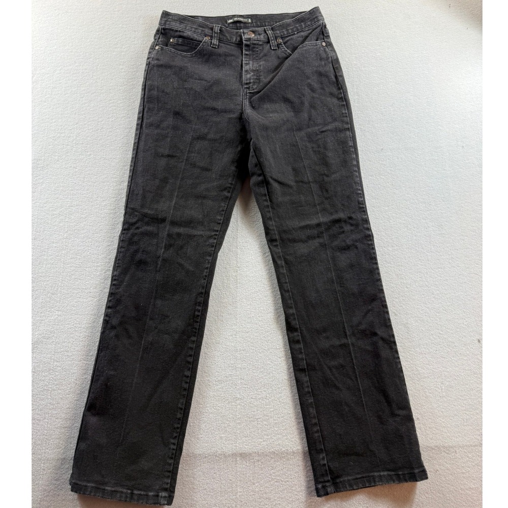 Lee Relaxed Fit Jeans Women 8 Medium Black Straight Leg Stretch 30x30